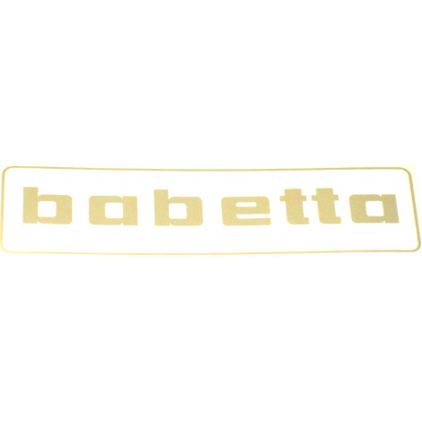 Nálepka BABETTA 145x38 zlatá