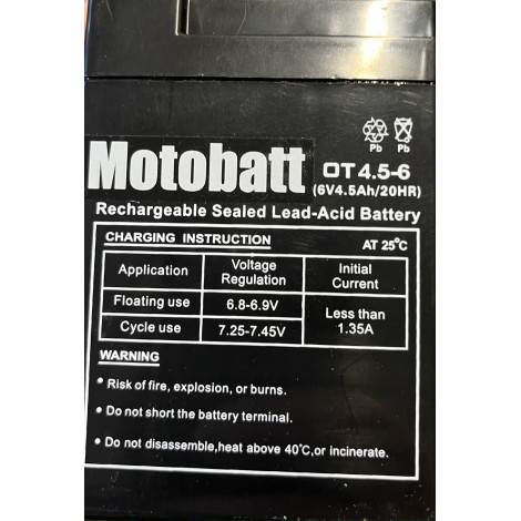 Motobatéria 6V 4Ah - Gelová